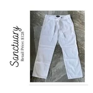 NWOT Sanctuary White Belted Sash Pants